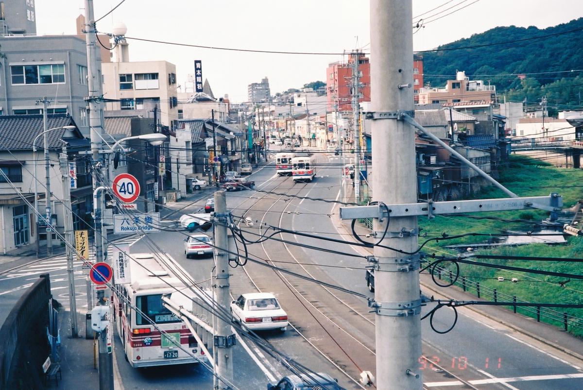 西鉄電車 荒生田にて