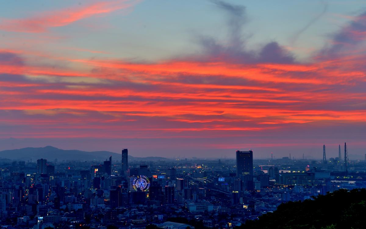 小倉の夕景