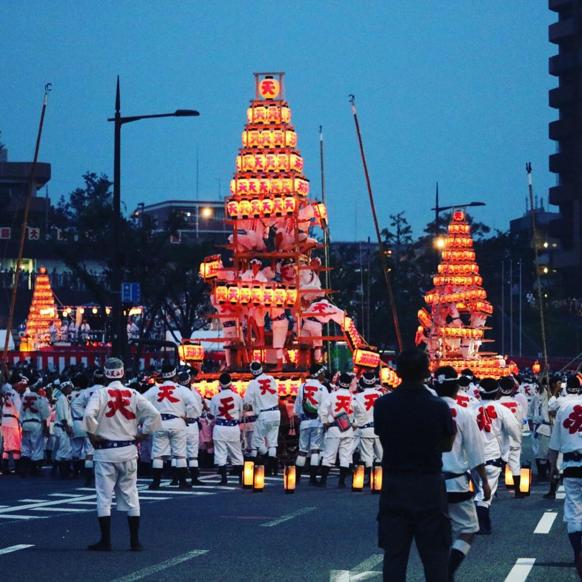 戸畑祇園大山笠 五段上げ