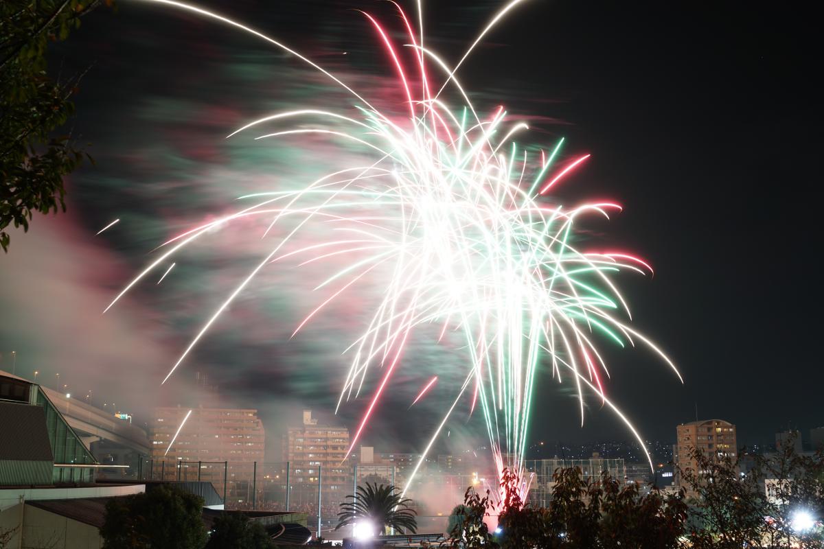 起業祭　花火