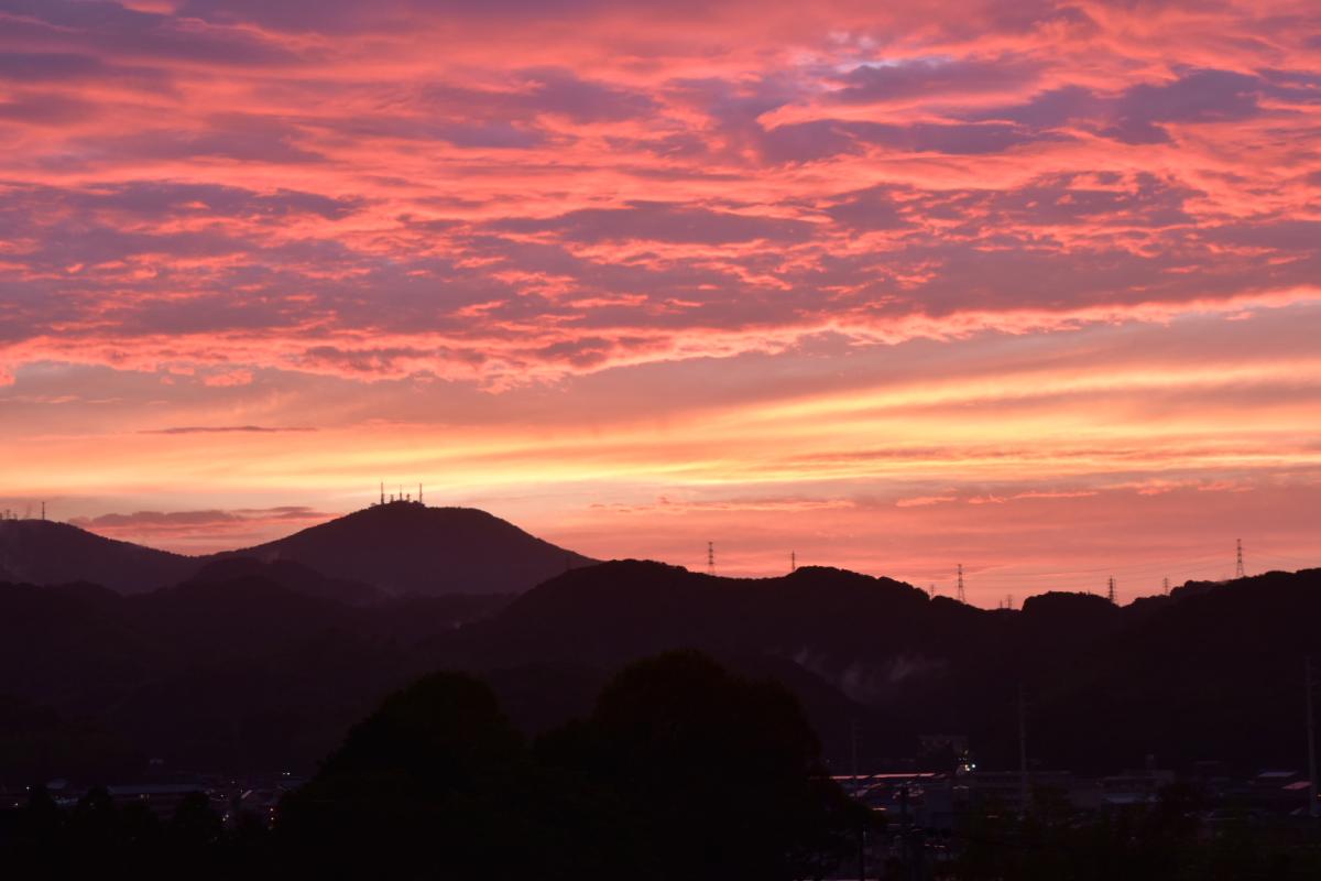 皿倉山の夕焼け