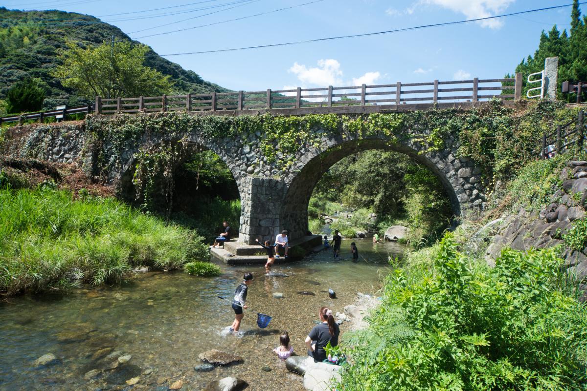 夏の春吉「眼鏡橋」