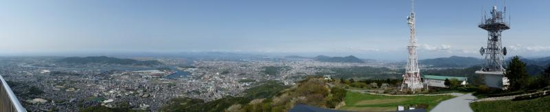 皿倉山山頂からのパノラマ展望と天空ドーム（2012/4/22）