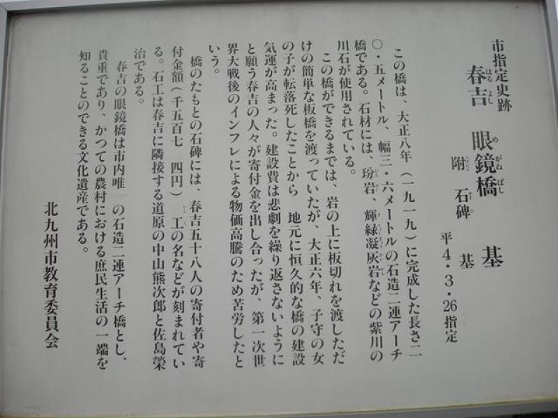 紫川の源流を求めて　小倉南区の眼鏡橋