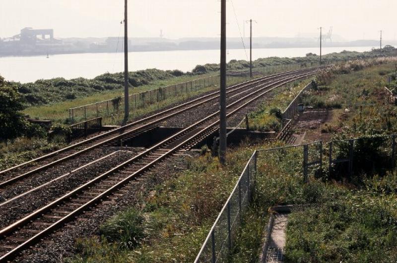 古前の鉄道遺構