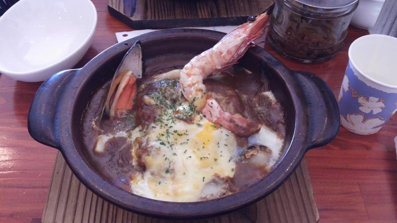 あっつあつの門司港名物焼きカレー