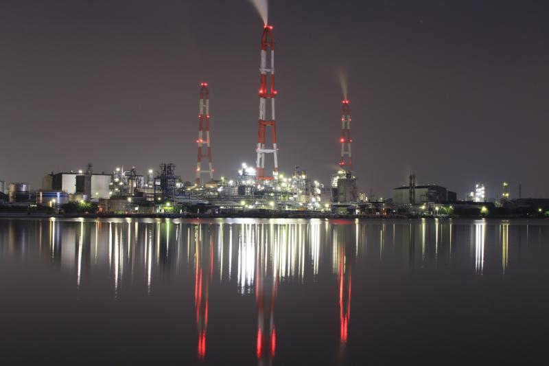 洞海湾からの工場夜景