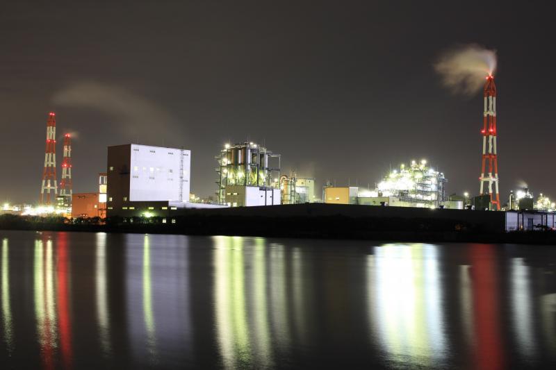 黒崎泊地からの工場夜景