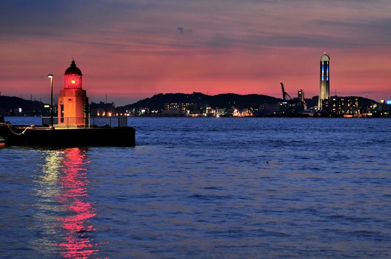 門司港レトロの夕景