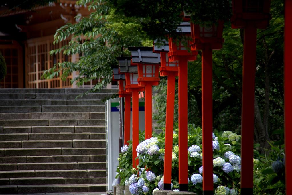 妙見神社（参道と境内）