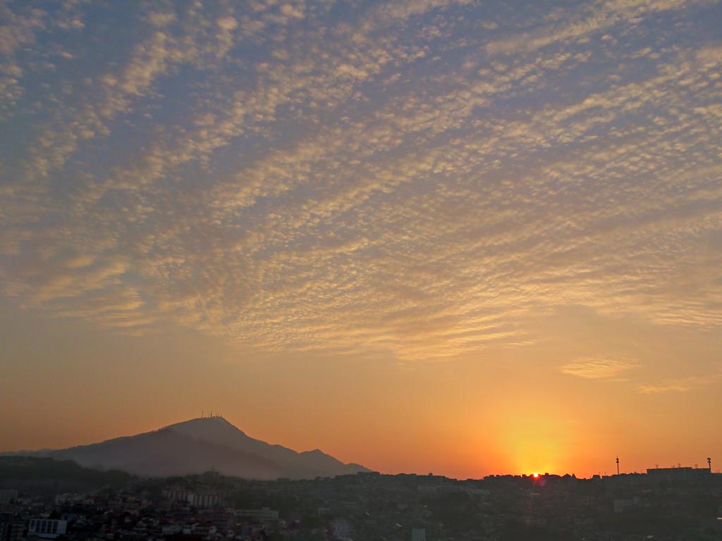 皿倉山の夕映え