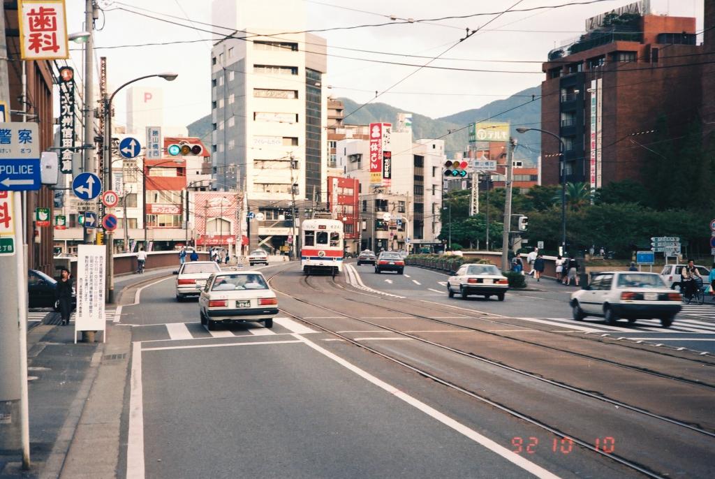 西鉄電車 室町にて