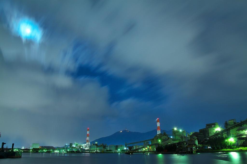 冬の工場夜景