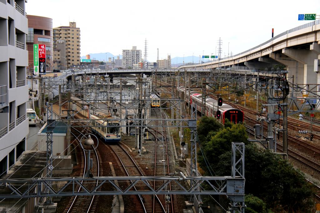 鉄道架線（黒崎）